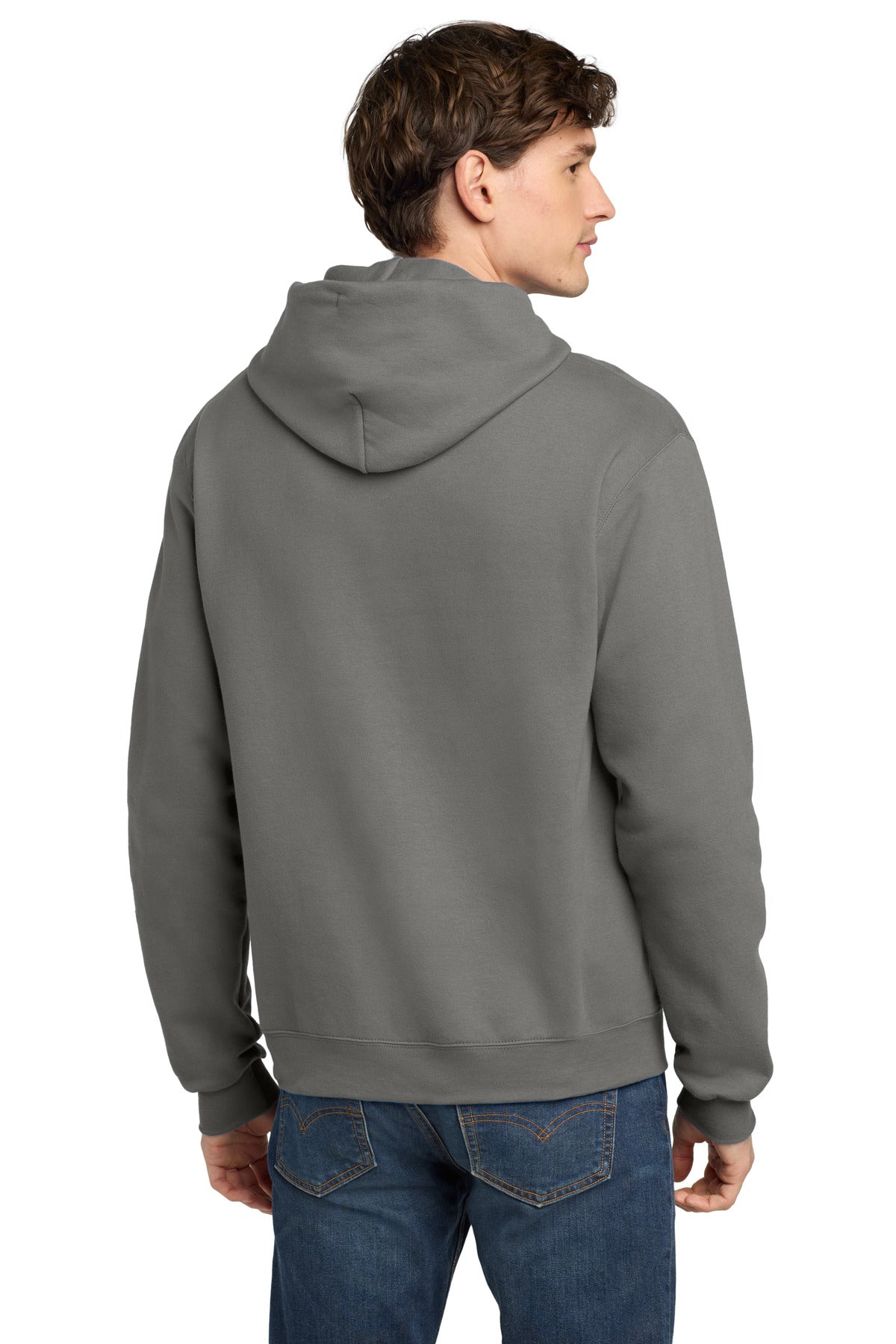 Custom Embroidered Champion Sweatshirts/Fleece in Stone Gray