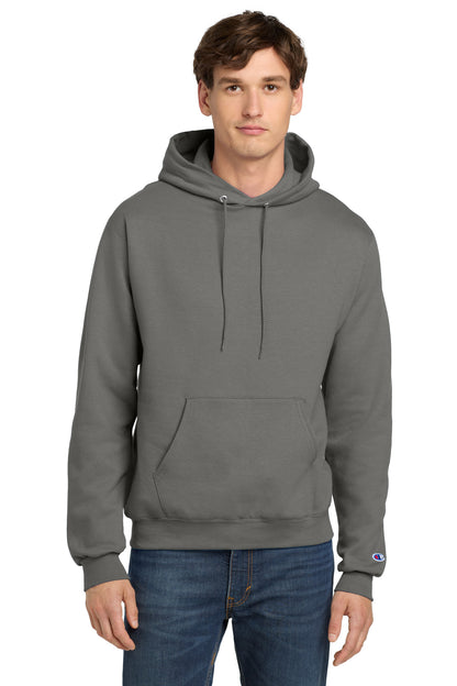 Custom Embroidered Champion Sweatshirts/Fleece in Stone Gray
