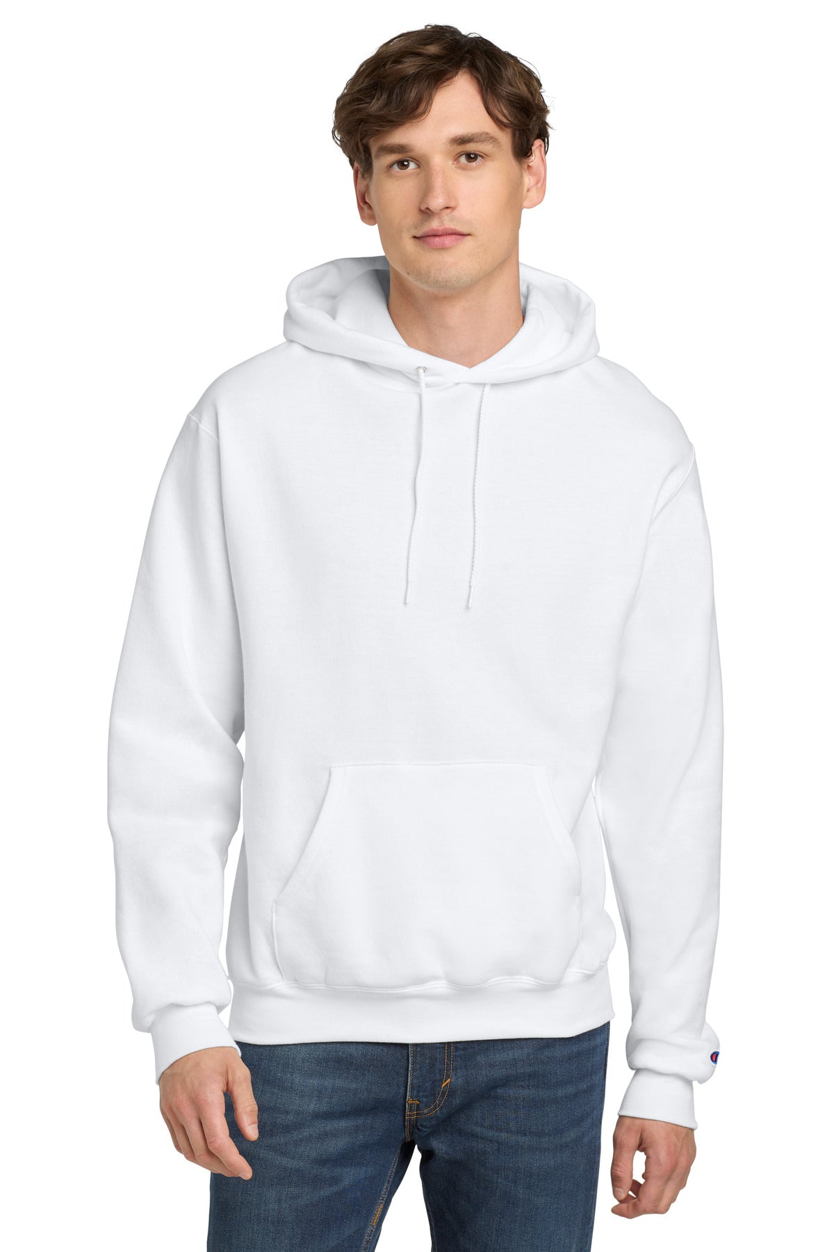 Custom Embroidered Champion Sweatshirts/Fleece in White