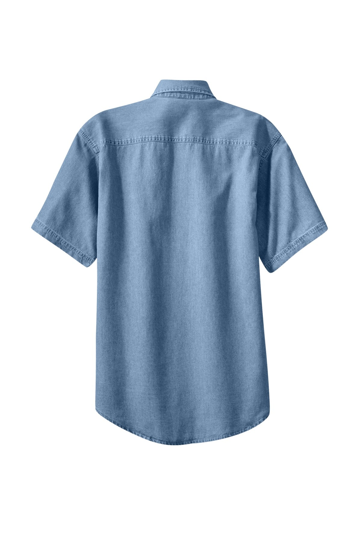 Custom Embroidered Port & Co Clothing Tops in Faded Blue