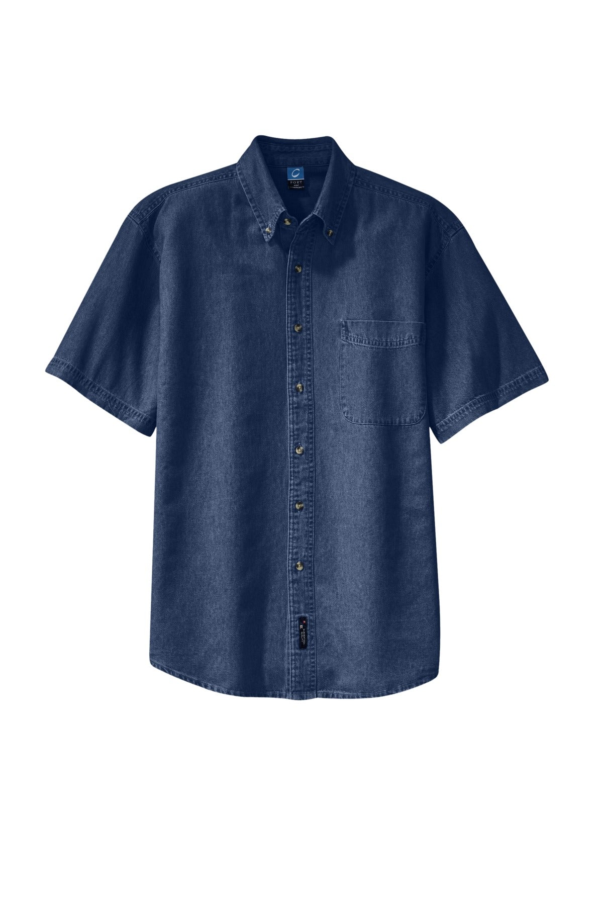 Custom Embroidered Port & Co Clothing Tops in Ink Blue