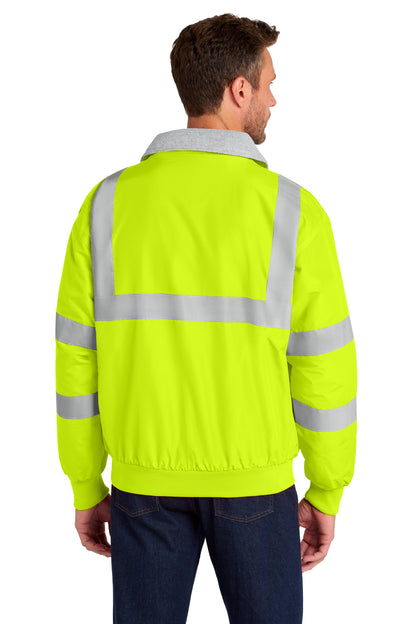 Custom Embroidered Port Authority Outerwear in Safety Yellow