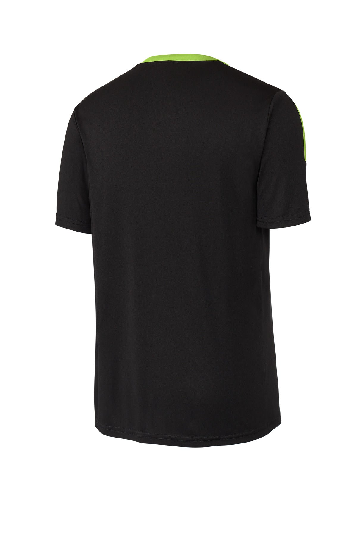 Sport-Tek Competitor United Crew ST100 Black/ Lime Shock