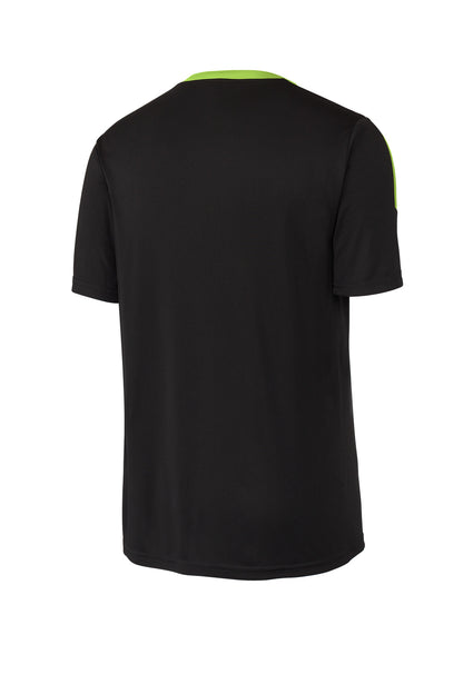 Sport-Tek Competitor United Crew ST100 Black/ Lime Shock
