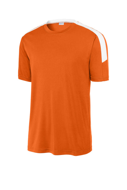 Sport-Tek Competitor United Crew ST100 Deep Orange/ White