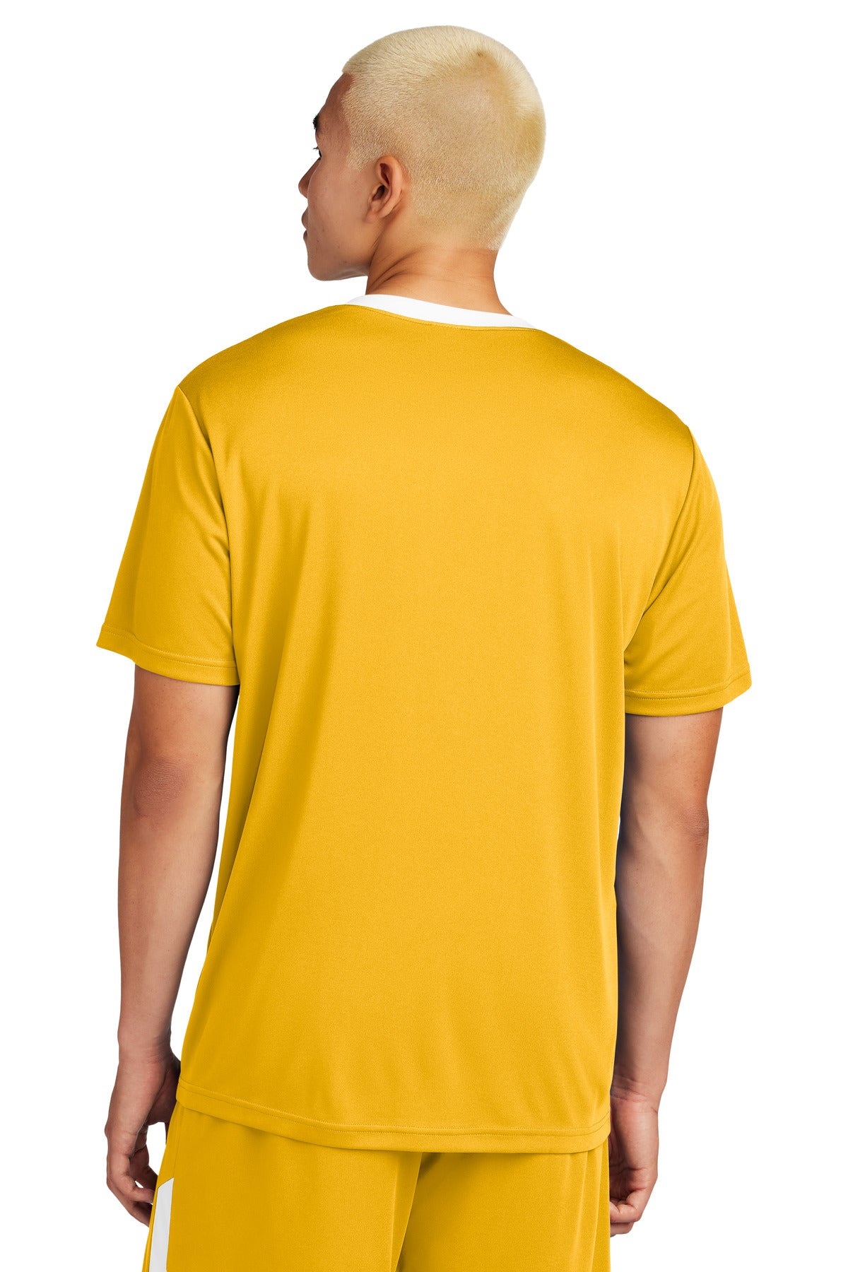 Custom Embroidered Sport-Tek Competitor United Crew ST100,Gold/ White