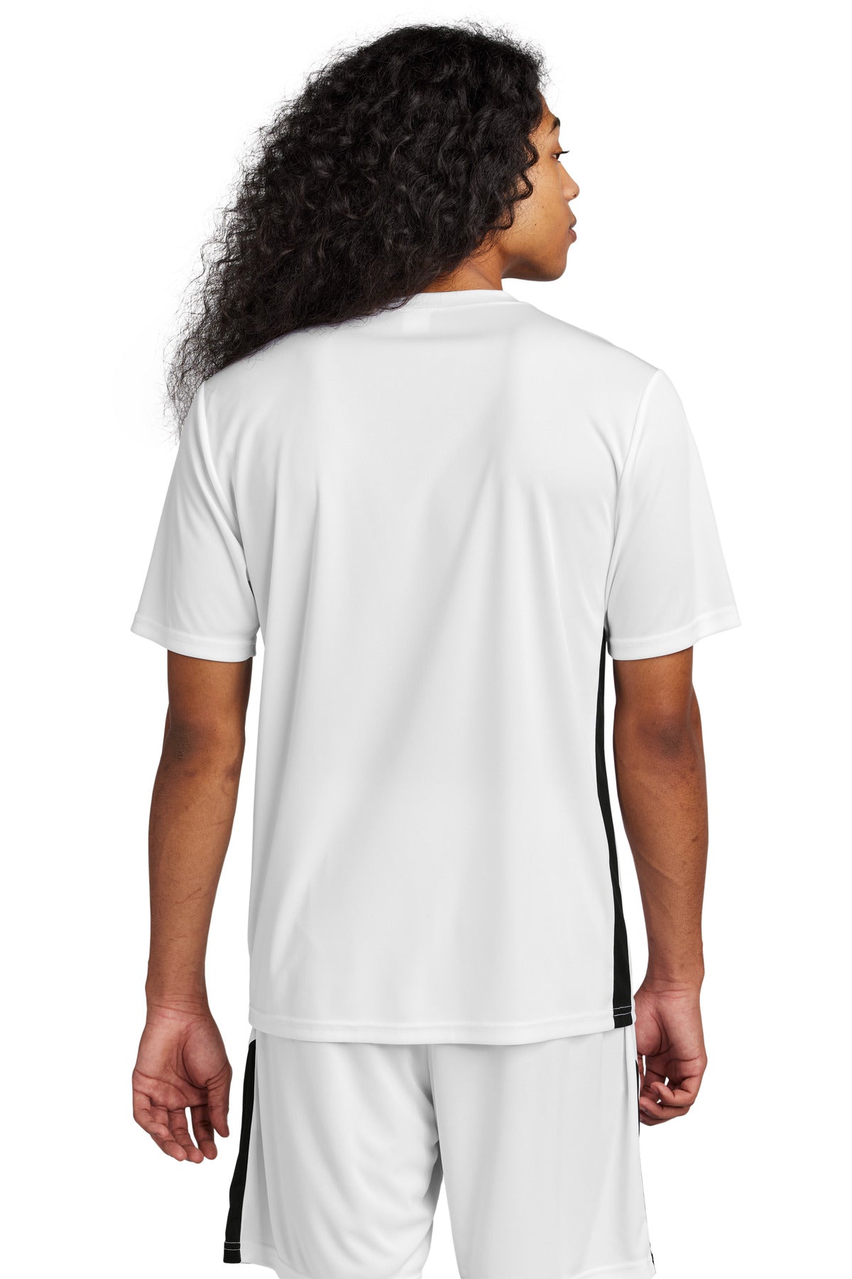 Custom Embroidered Sport-Tek Competitor United V-Neck ST101,White/ Black