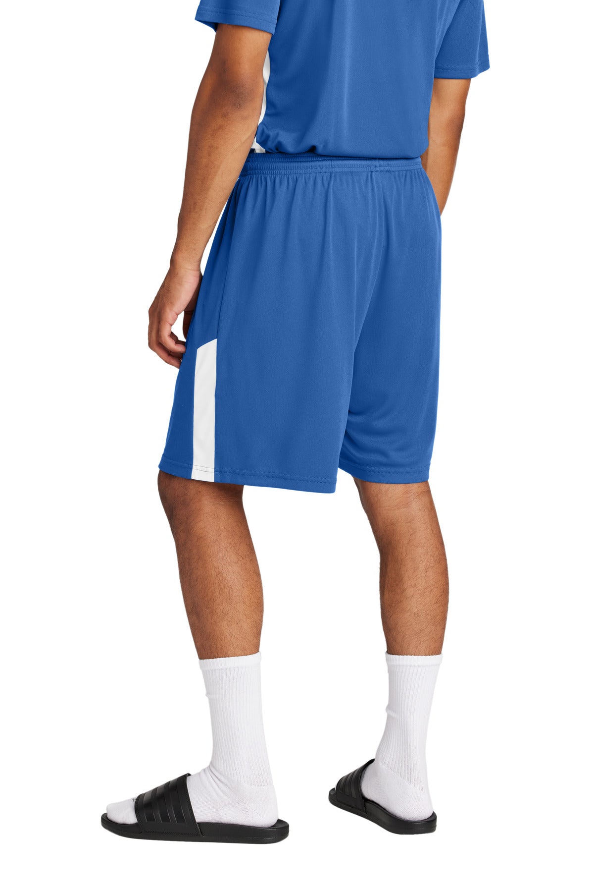 Custom Embroidered Sport-Tek Competitor United 7  Short ST103,True Royal/ White