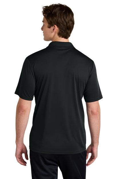 Custom Embroidered Sport-Tek Competitor United Polo ST104,Black/ White