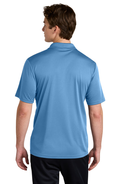Custom Embroidered Sport-Tek Competitor United Polo ST104,Carolina Blue/ White