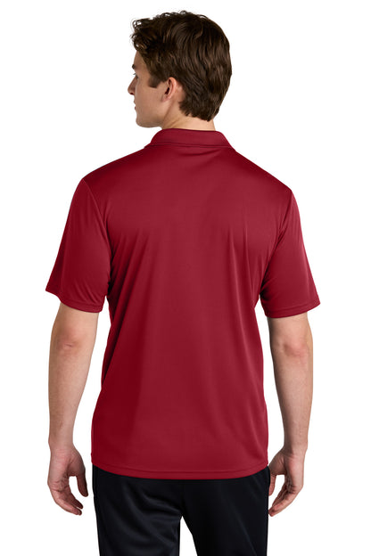 Custom Embroidered Sport-Tek Competitor United Polo ST104,Deep Red/ White