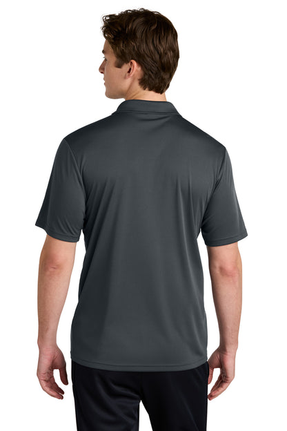 Custom Embroidered Sport-Tek Competitor United Polo ST104,Iron Grey/ White