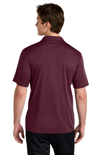 Custom Embroidered Sport-Tek Competitor United Polo ST104,Maroon/ White