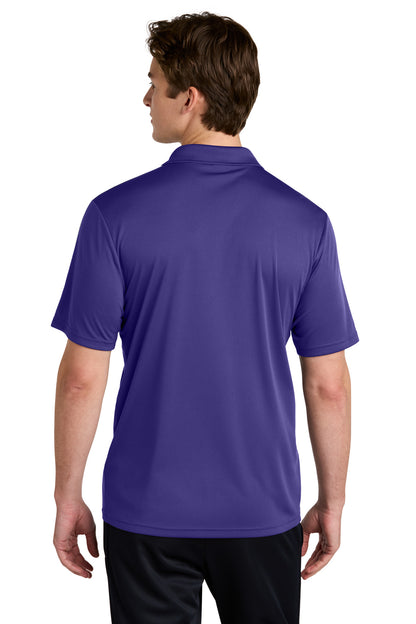 Custom Embroidered Sport-Tek Competitor United Polo ST104,Purple/ White