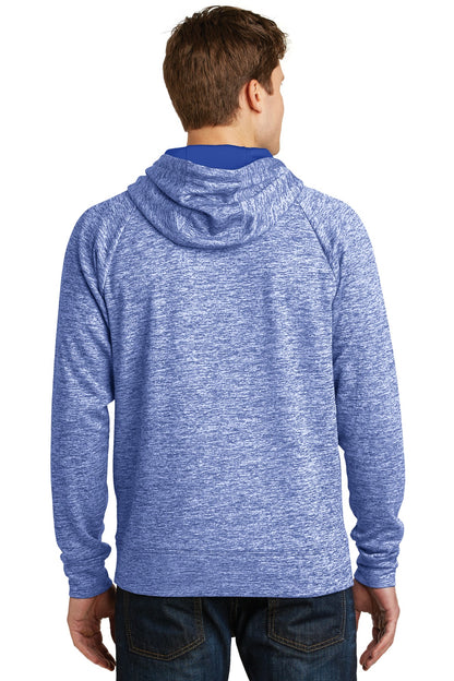 Custom Embroidered Sport-Tek PosiCharge Electric Heather Fleece Hooded Pullover. ST225,True Royal Electric