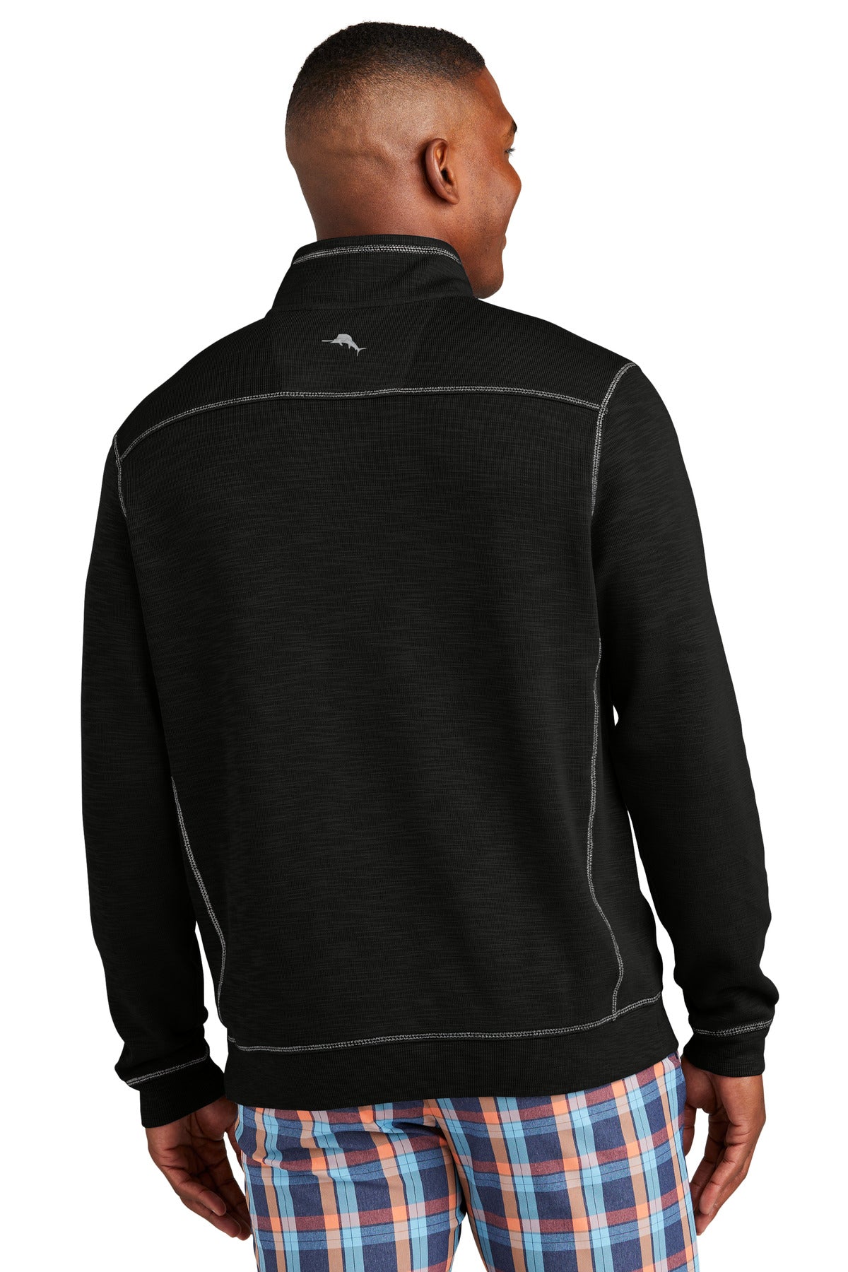 Custom Embroidered Tommy Bahama Tobago Bay 1/2-Zip ST226342TB,Black