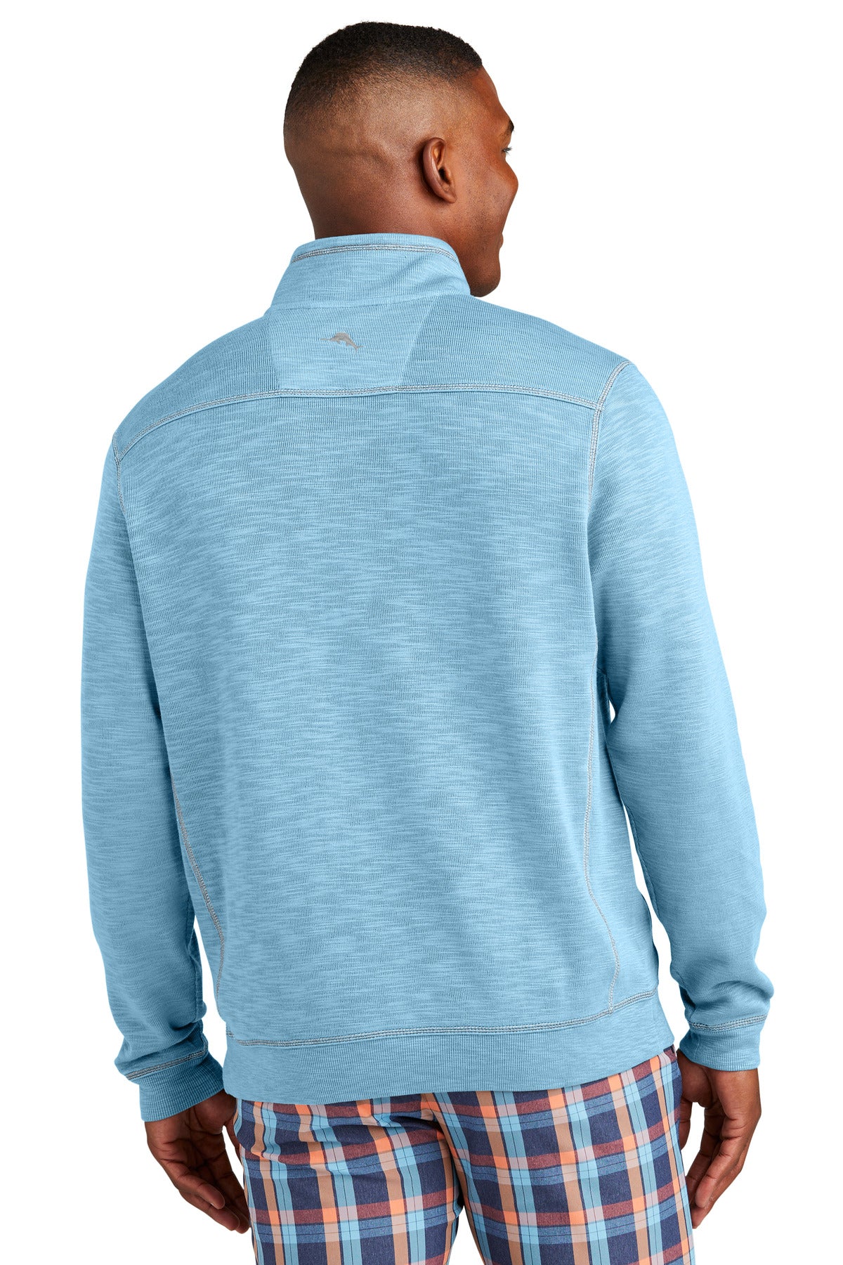 Custom Embroidered Tommy Bahama Tobago Bay 1/2-Zip ST226342TB,Light Sky Blue