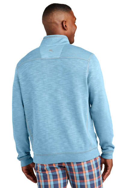 Custom Embroidered Tommy Bahama Tobago Bay 1/2-Zip ST226342TB,Light Sky Blue