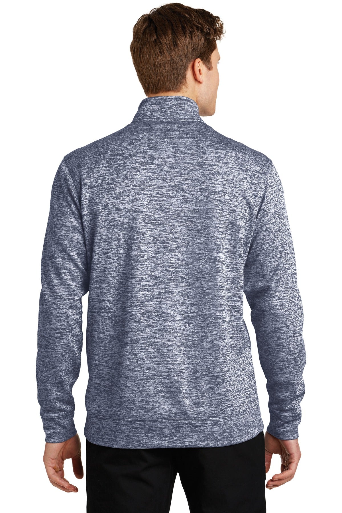 Custom Embroidered Sport-Tek PosiCharge Electric Heather Fleece 1/4-Zip Pullover. ST226,True Navy Electric