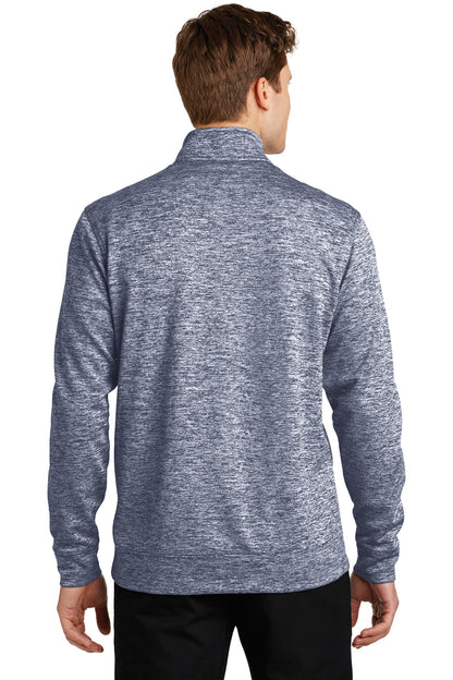 Custom Embroidered Sport-Tek PosiCharge Electric Heather Fleece 1/4-Zip Pullover. ST226,True Navy Electric