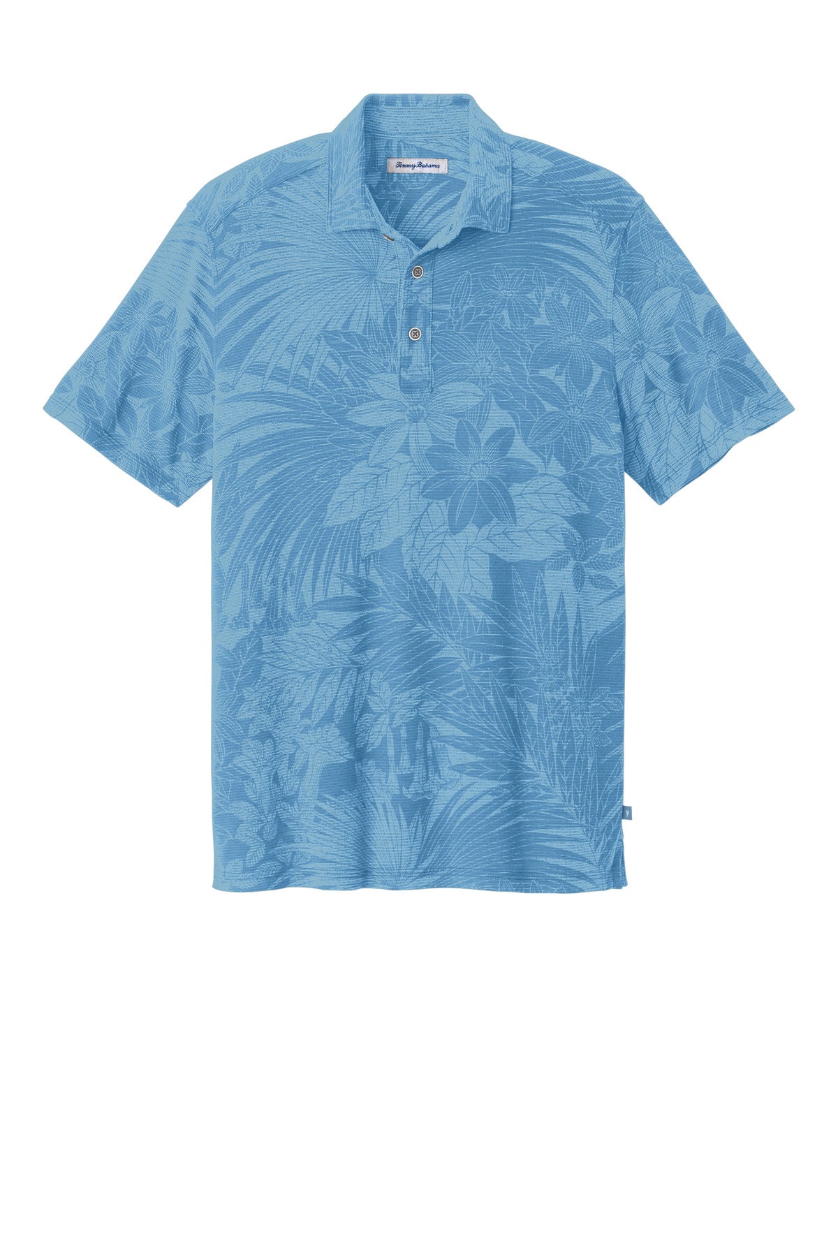 Custom Embroidered Tommy Bahama Polos/Knits in Chambray Blue