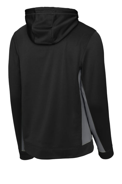 Sport-Tek Sport-Wick Fleece Colorblock Hooded Pullover. ST235