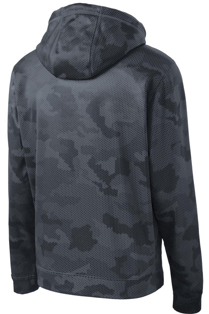 Sport-Tek Sport-Wick CamoHex Fleece Hooded Pullover. ST240