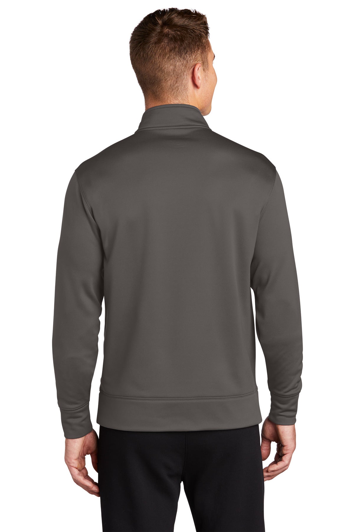 Custom Embroidered Sport-Tek Sport-Wick Fleece Full-Zip Jacket.  ST241,Iron Grey