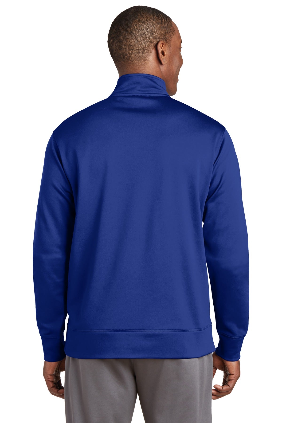 Custom Embroidered Sport-Tek Sport-Wick Fleece Full-Zip Jacket.  ST241,True Royal