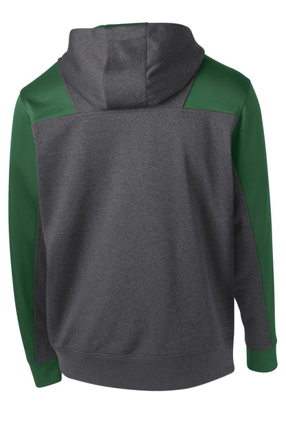 Sport-Tek  Tech Fleece Colorblock 1/4-Zip Hooded Sweatshirt. ST249