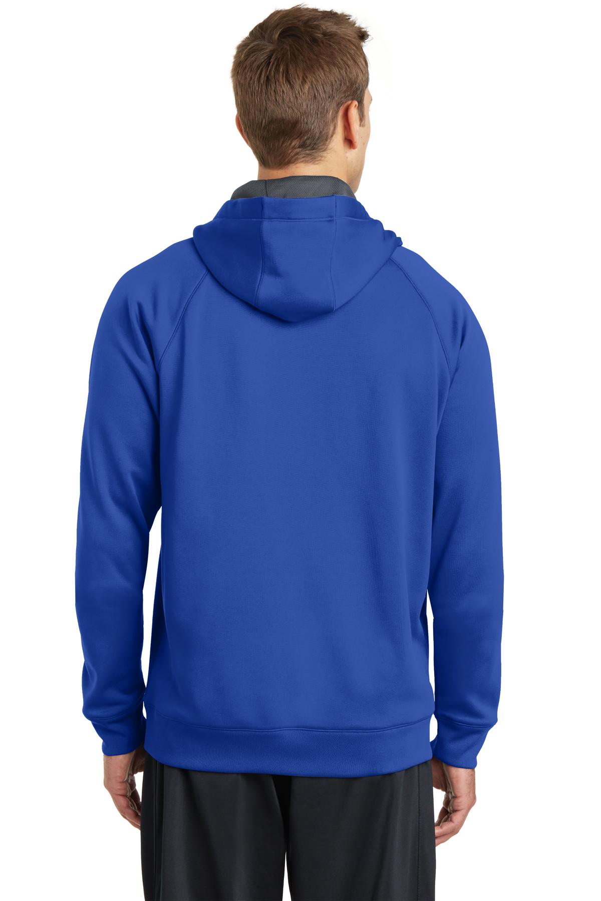 Custom Embroidered Sport-Tek Tech Fleece Hooded Sweatshirt. ST250,True Royal