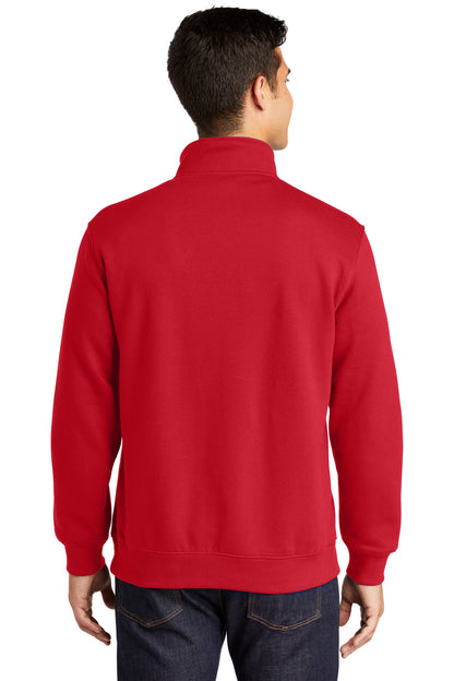 Custom Embroidered Sport-Tek 1/4-Zip Sweatshirt. ST253,True Red