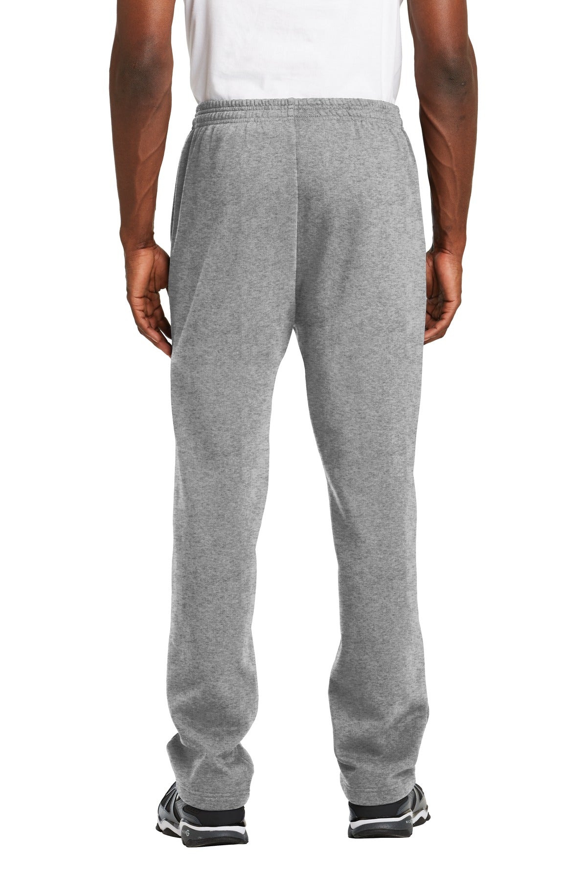 Custom Embroidered Sport-Tek Open Bottom Sweatpant. ST257,Vintage Heather