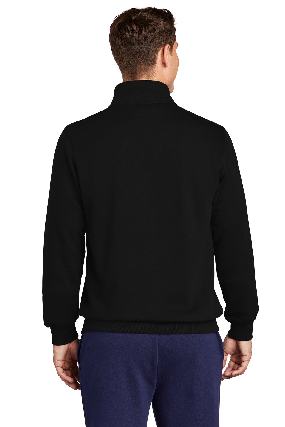 Custom Embroidered Sport-Tek Full-Zip Sweatshirt. ST259,Black