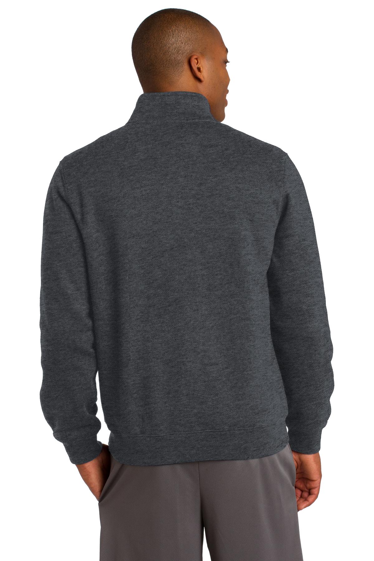 Custom Embroidered Sport-Tek Full-Zip Sweatshirt. ST259,Graphite Heather