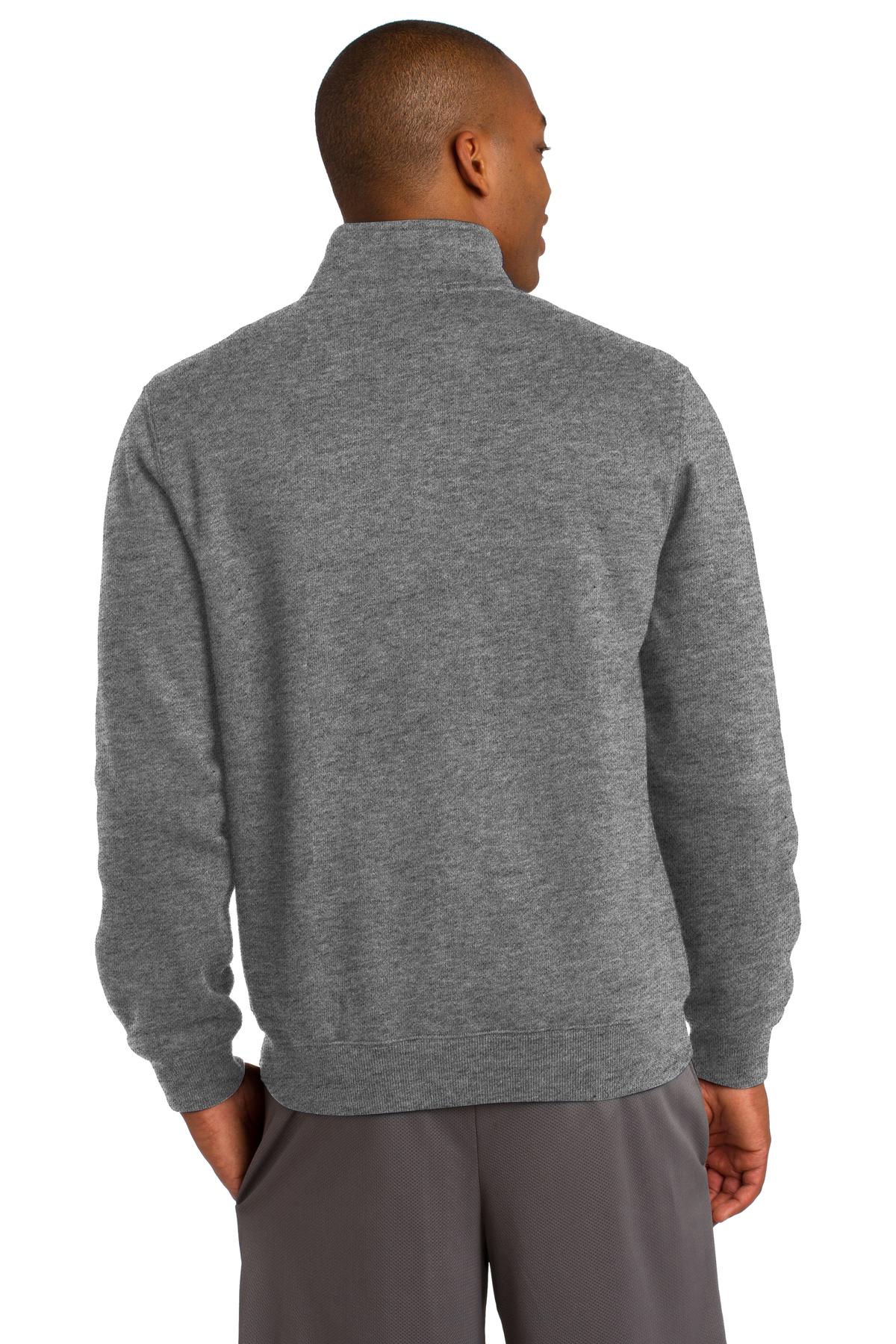 Custom Embroidered Sport-Tek Full-Zip Sweatshirt. ST259,Vintage Heather