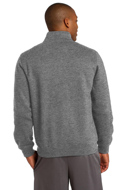 Custom Embroidered Sport-Tek Full-Zip Sweatshirt. ST259,Vintage Heather