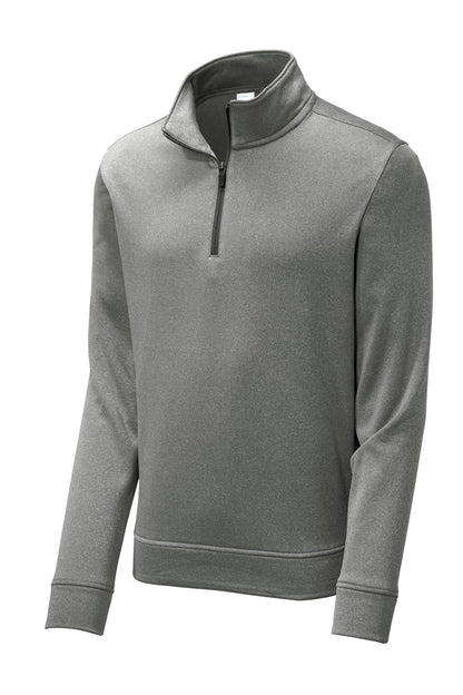 Sport-Tek  PosiCharge  Sport-Wick  Heather Fleece 1/4-Zip Pullover. ST263