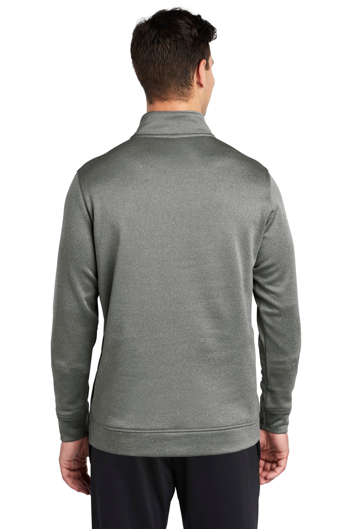 Custom Embroidered Sport-Tek  PosiCharge  Sport-Wick  Heather Fleece 1/4-Zip Pullover. ST263,Black Heather
