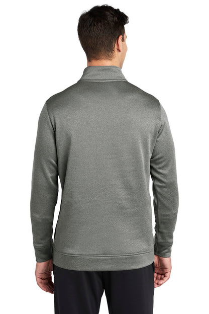 Custom Embroidered Sport-Tek  PosiCharge  Sport-Wick  Heather Fleece 1/4-Zip Pullover. ST263,Black Heather