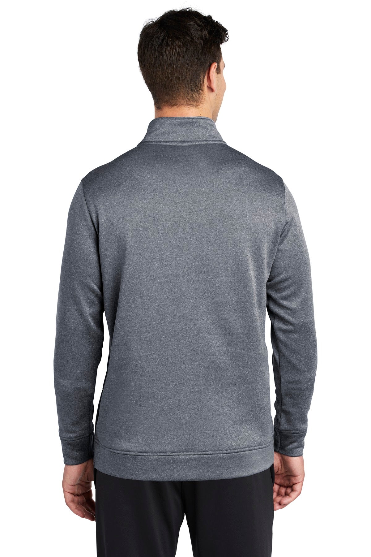 Custom Embroidered Sport-Tek  PosiCharge  Sport-Wick  Heather Fleece 1/4-Zip Pullover. ST263,True Navy Heather