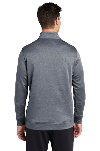 Custom Embroidered Sport-Tek  PosiCharge  Sport-Wick  Heather Fleece 1/4-Zip Pullover. ST263,True Navy Heather