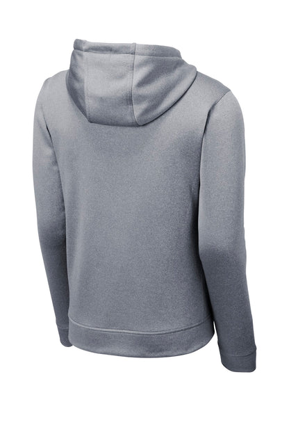Sport-Tek  PosiCharge  Sport-Wick  Heather Fleece Hooded Pullover. ST264