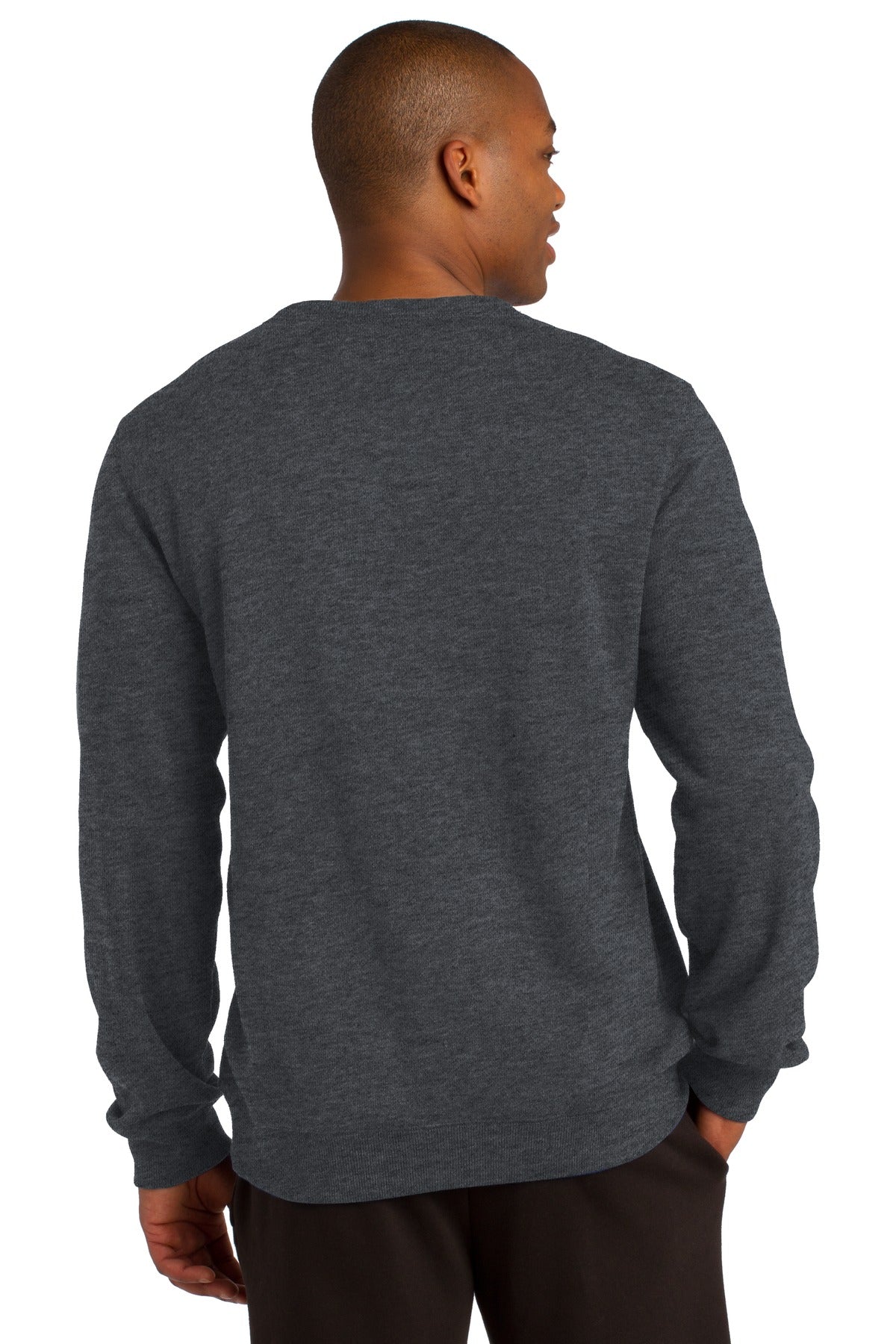 Custom Embroidered Sport-Tek Crewneck Sweatshirt. ST266,Graphite Heather