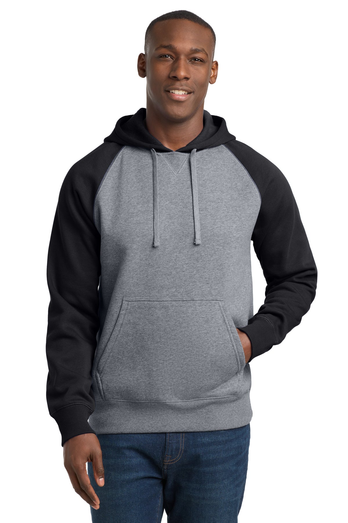 Custom Embroidered Sport-Tek Sweatshirts/Fleece in Black/ Vintage Heather