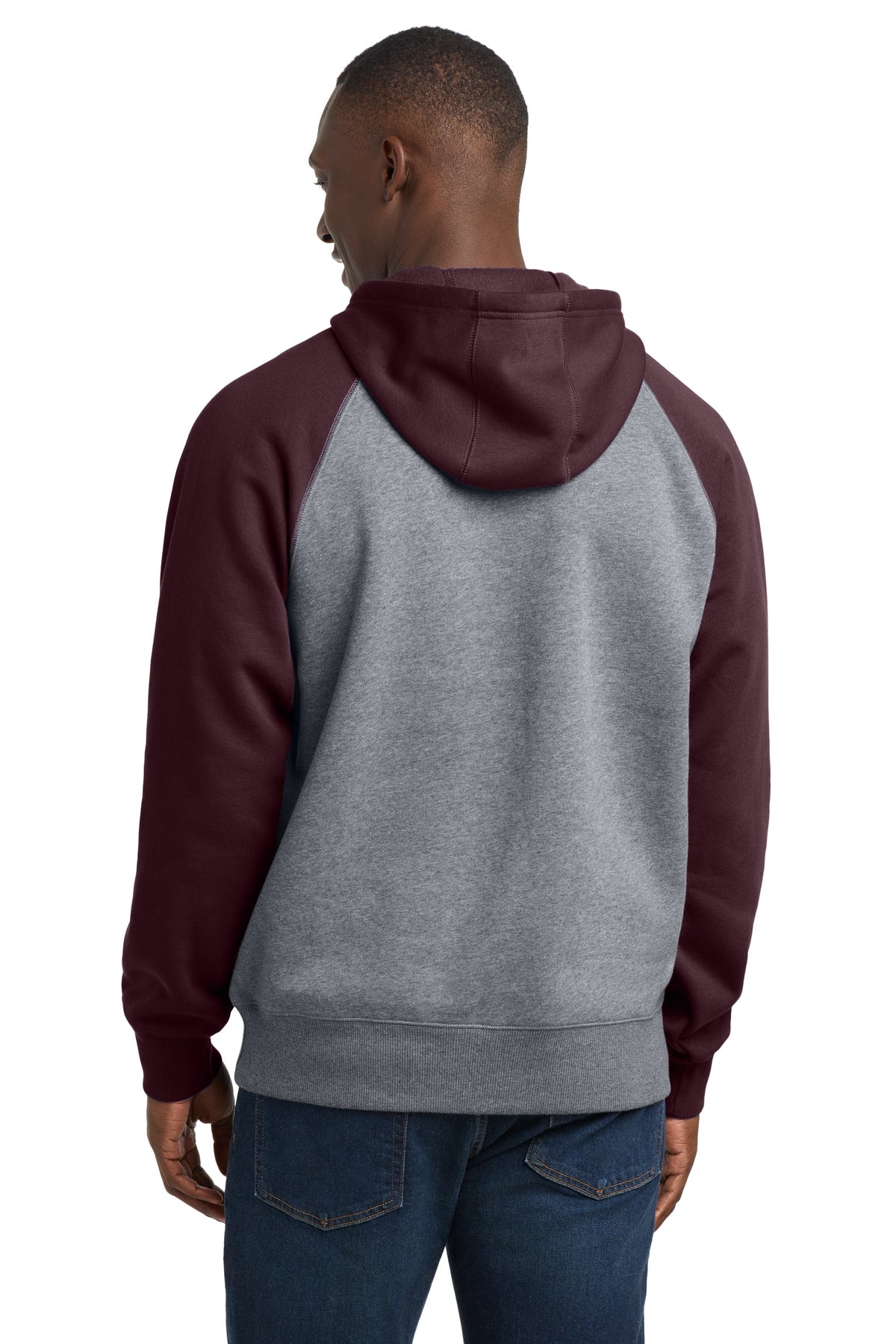 Custom Embroidered Sport-Tek Sweatshirts/Fleece in Maroon/ Vintage Heather