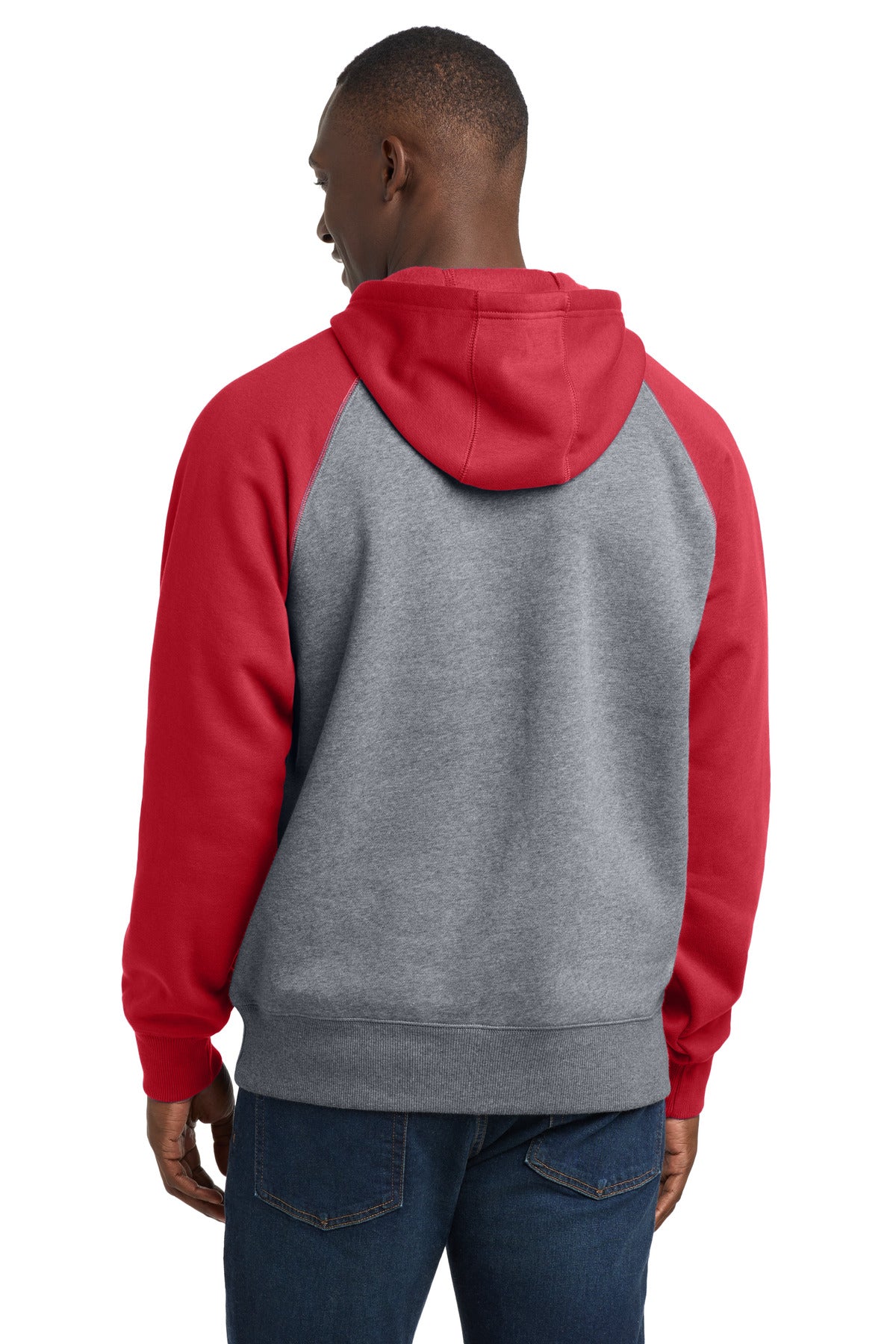 Custom Embroidered Sport-Tek Sweatshirts/Fleece in True Red/ Vintage Heather