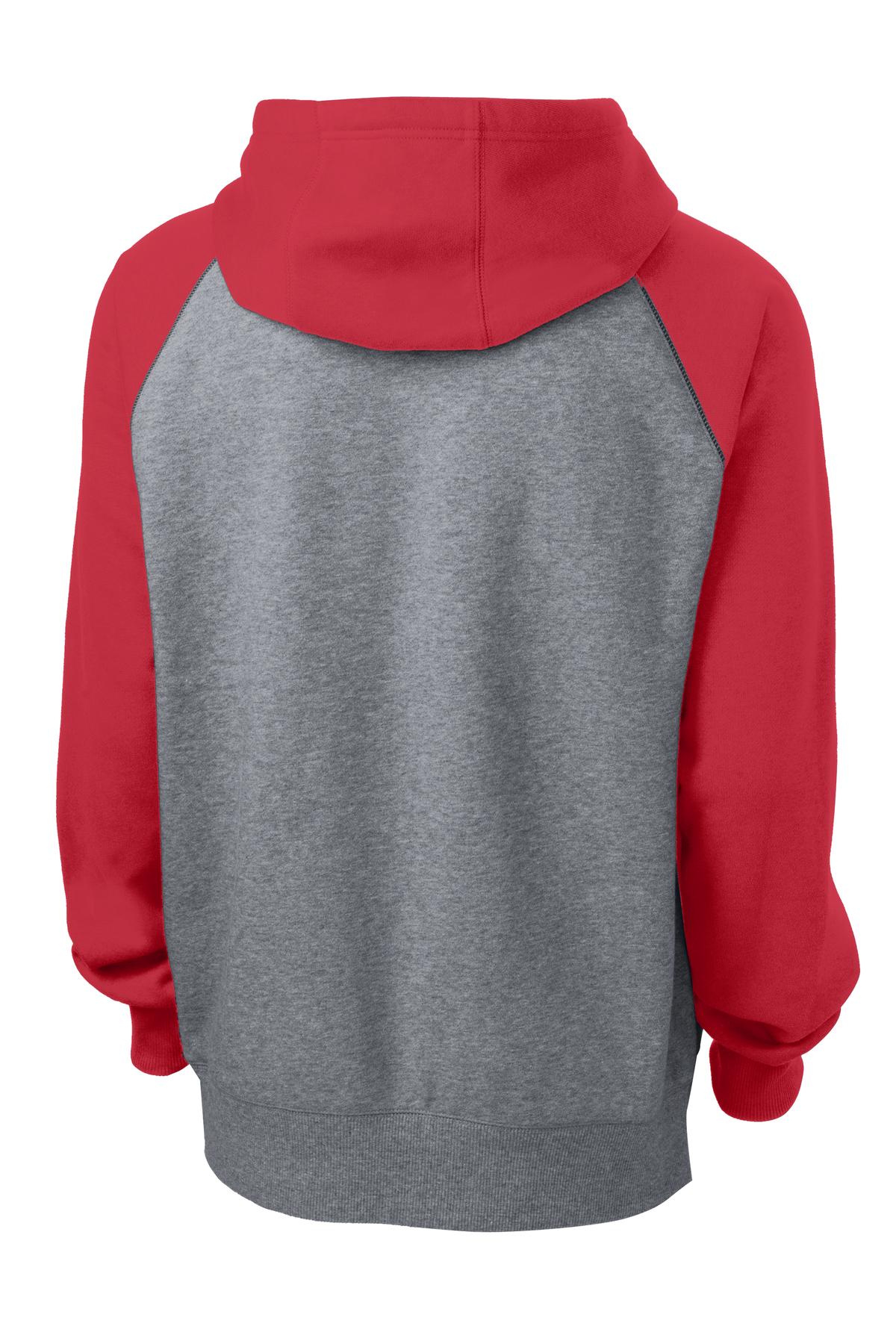Custom Embroidered Sport-Tek Sweatshirts/Fleece in True Red/ Vintage Heather
