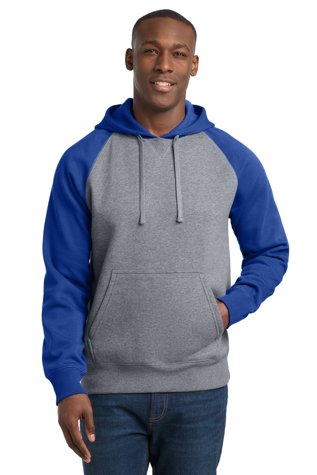 Custom Embroidered Sport-Tek Sweatshirts/Fleece in True Royal/ Vintage Heather