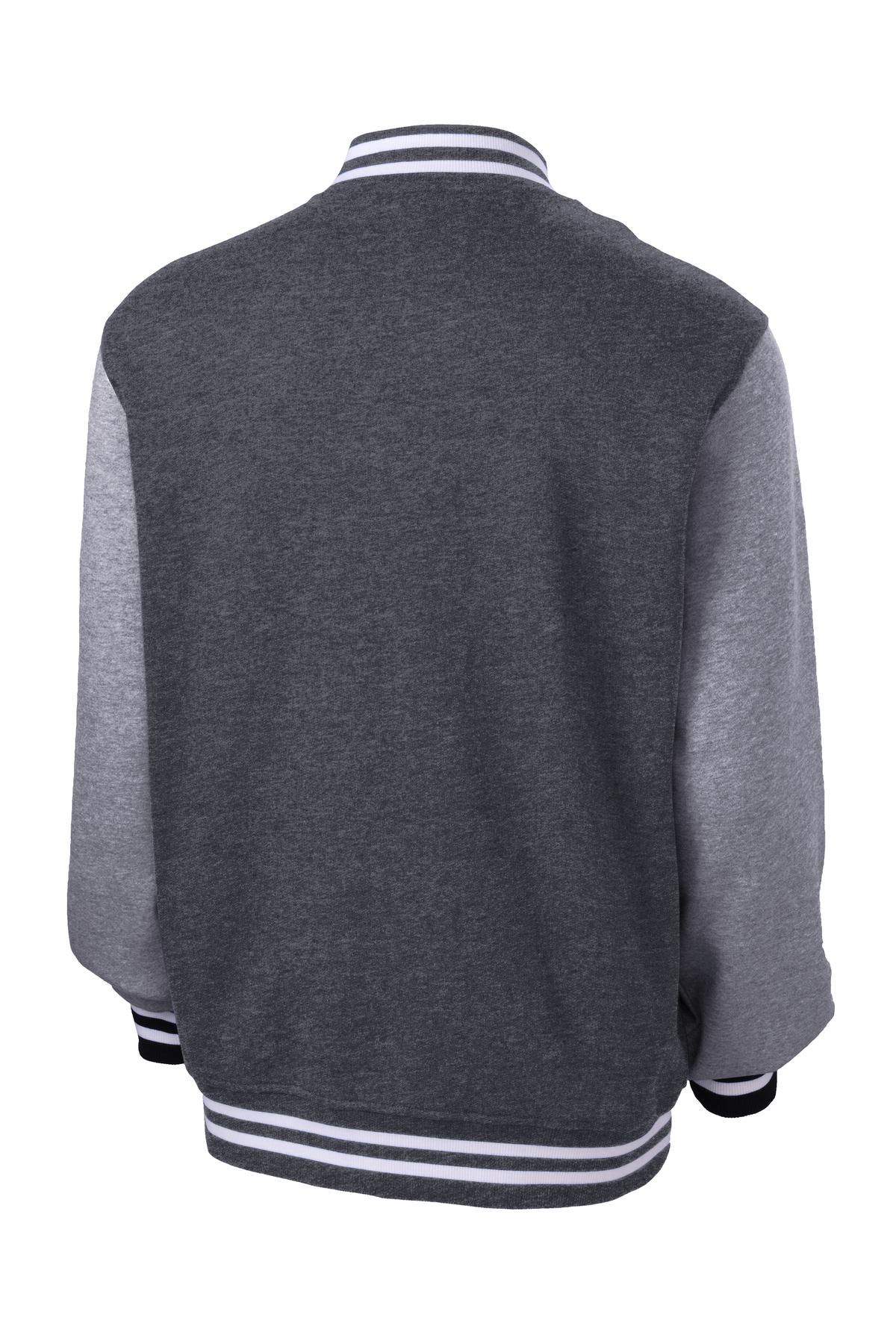 Sport-Tek Fleece Letterman Jacket. ST270